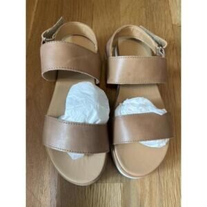 New - Nisolo Go-To Flatform Strap Sandal Size 7 Leather